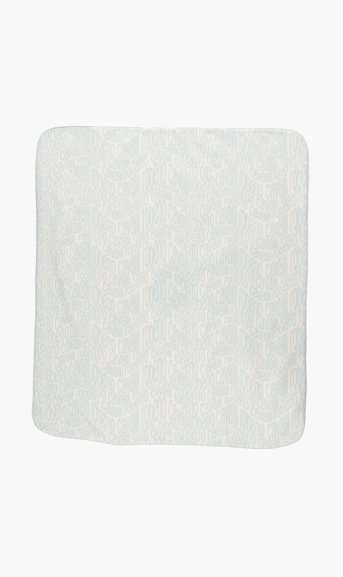 

All Over Logo Print Blanket, Blue