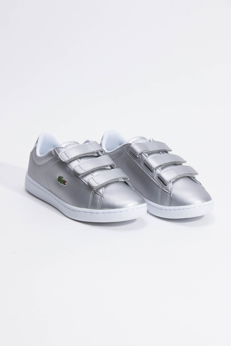 

LACOSTE Carnaby Evo Strap Silver Sneakers