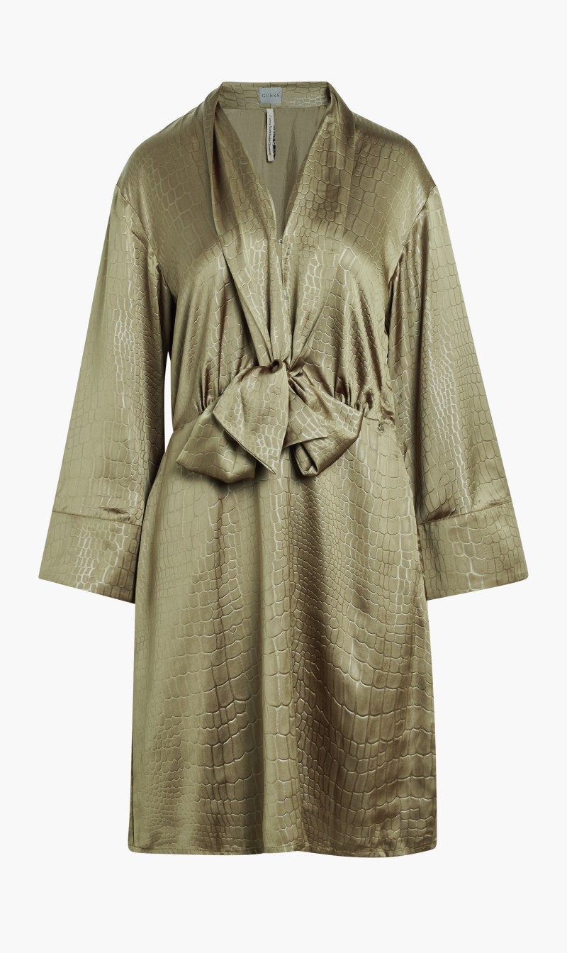 

Guess Green Libera Full Sleeve Dress for Women | The Deal Outlet
