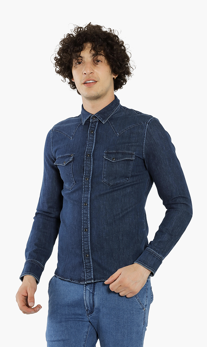 

Karl Lagerfeld Stretch Denim Shirt