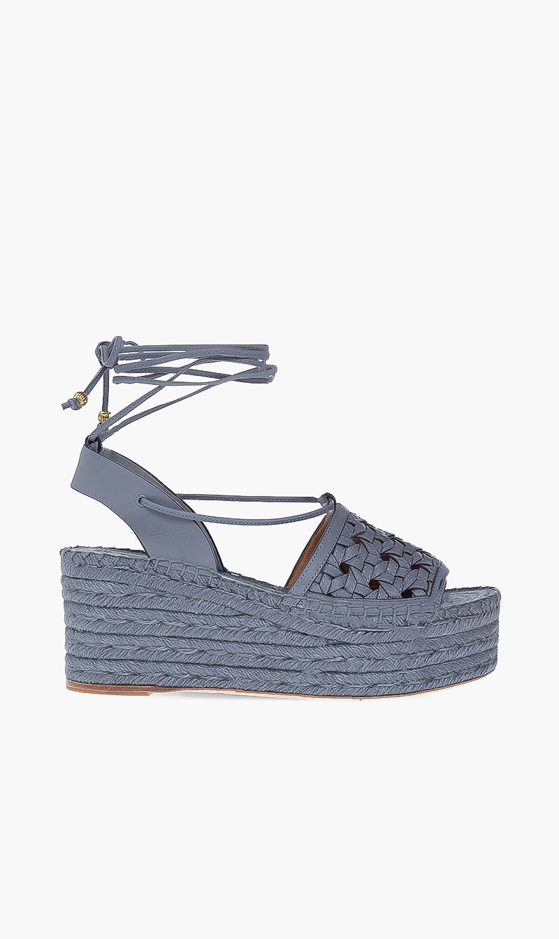 

Basketweave Platform Espadrille, Blue