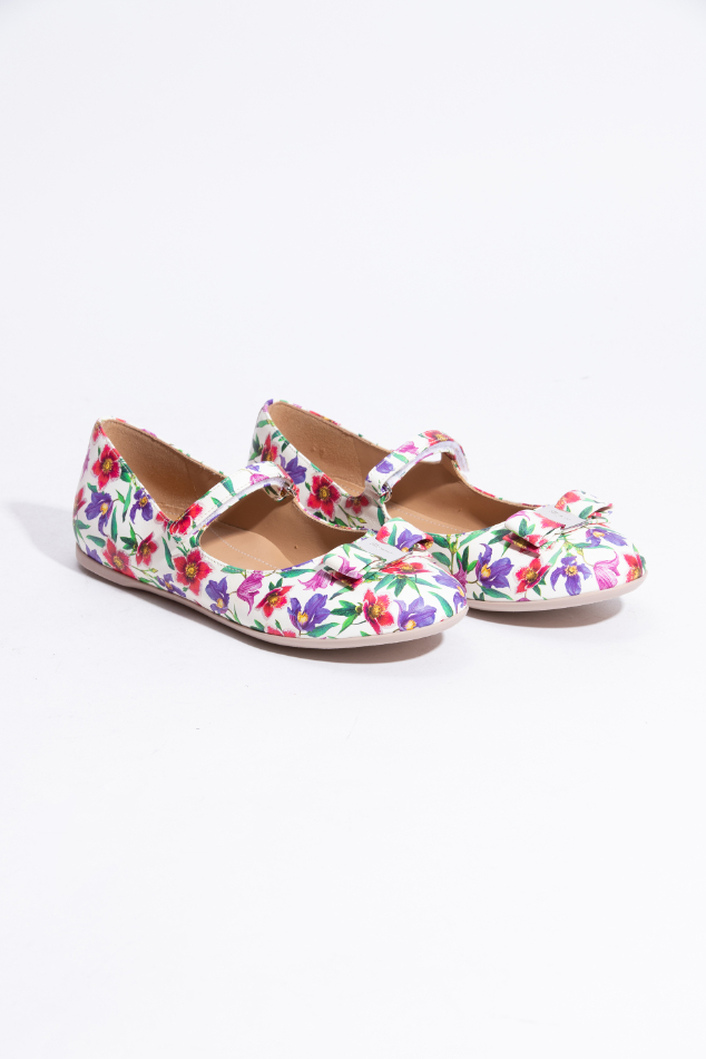 

Salvatore Ferragamo Floral Print Mini Mary Jane