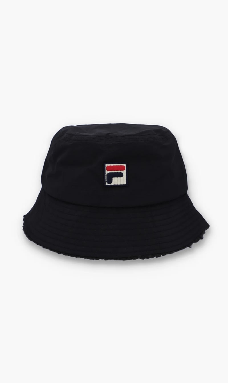 

Fila Black Bevans Sherpa Lined Bucket Hat | The Deal Outlet