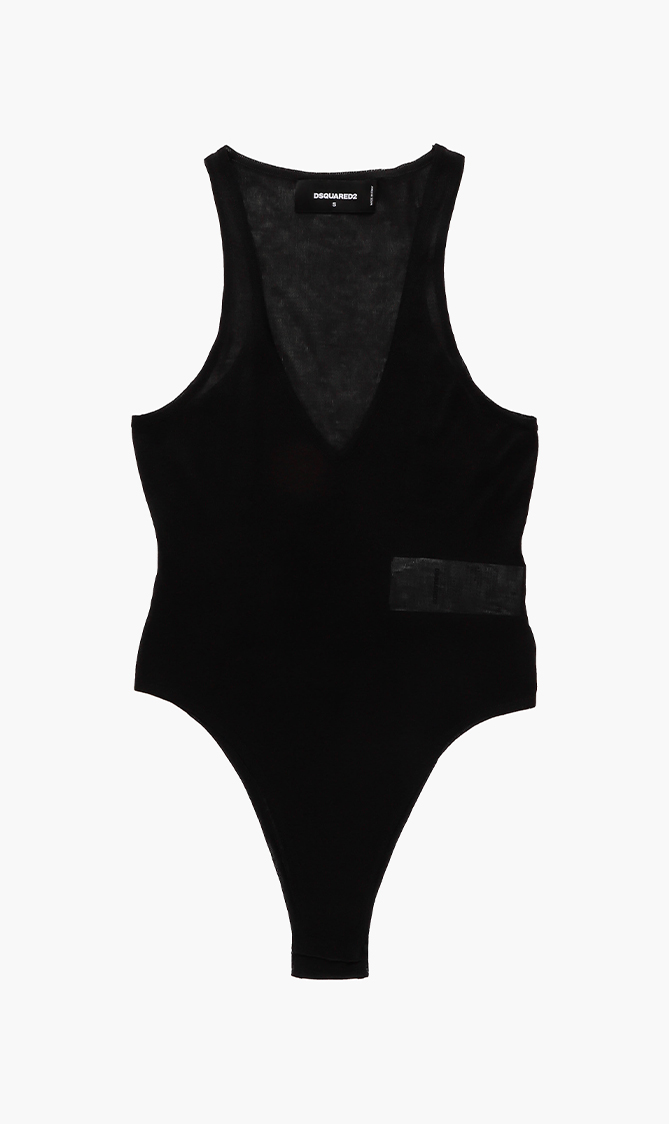 

Dsquared2 Cotton Sleeveless Leotard
