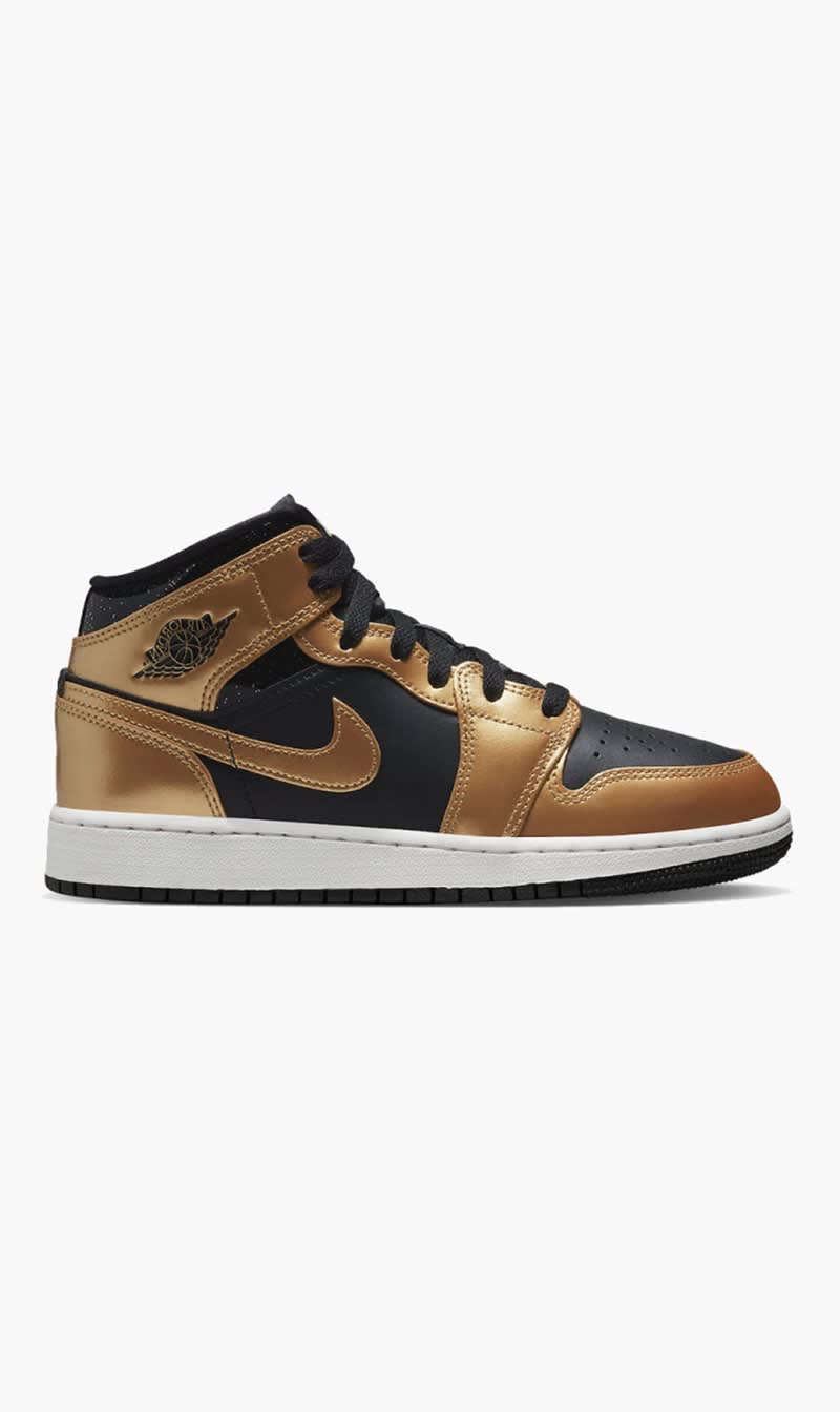 

Nike Gold Air Jordan 1 Mid Sneakers | The Deal Outlet
