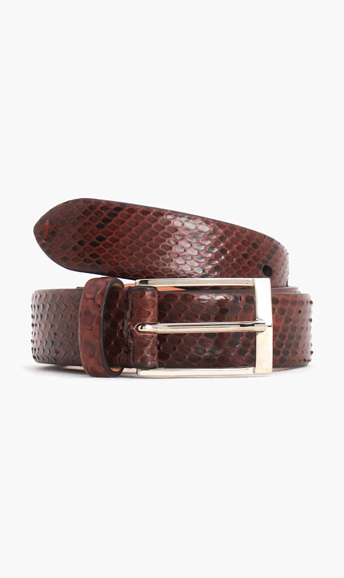 

Pal Zileri Python Leather Belt