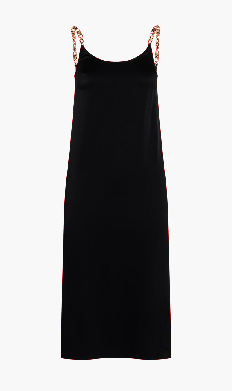 

Michael Kors Black Empire Straps Slip Drs for Women | The Deal Outlet
