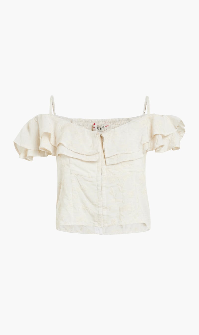 

Woven Strap Top, White