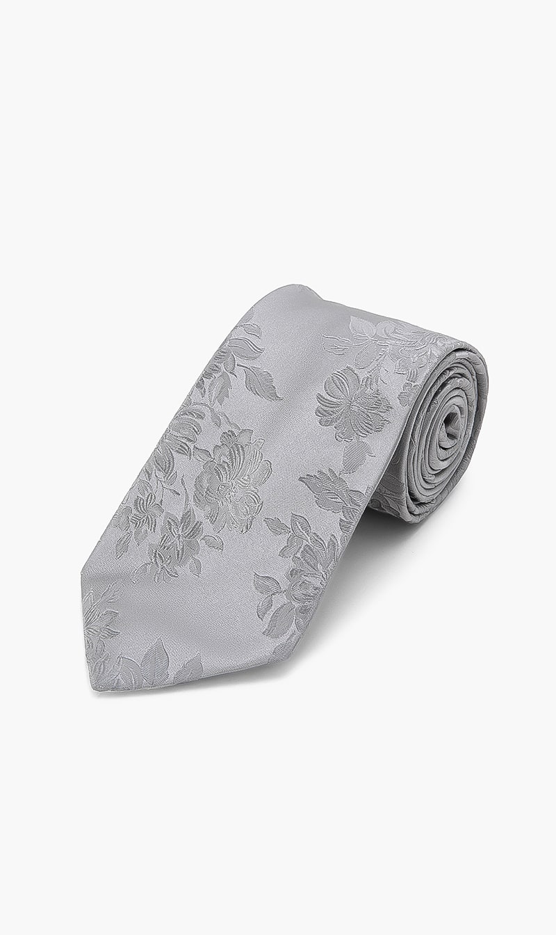 

Floral Print Silk Tie