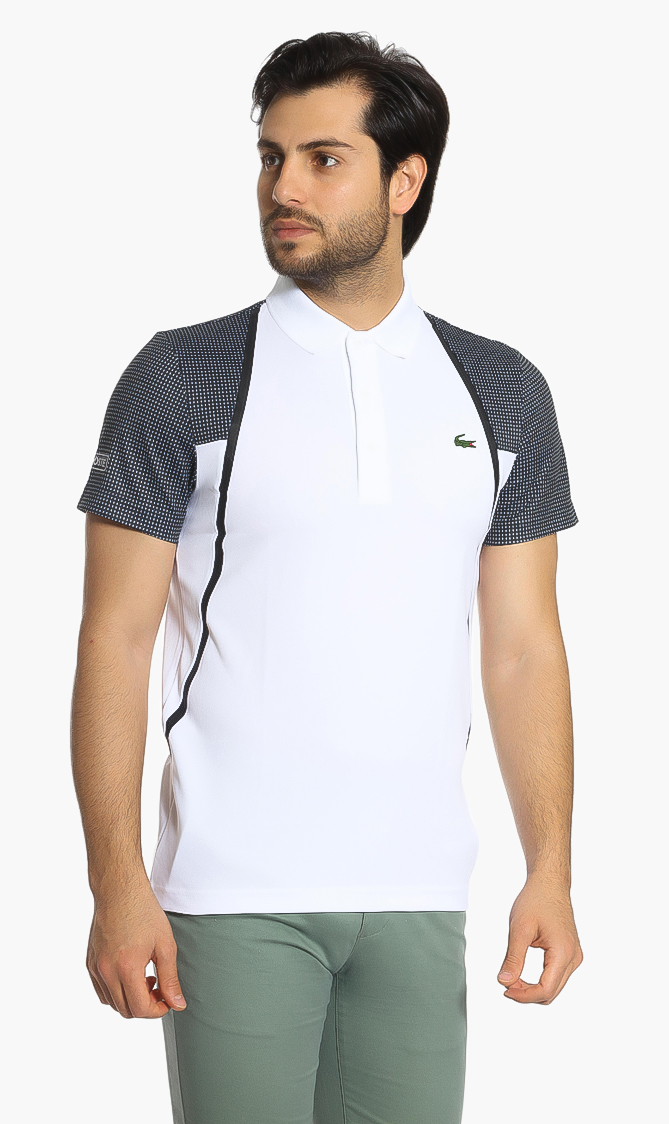 

Lacoste Short Sleeved Ribbed Collar Active Shirt