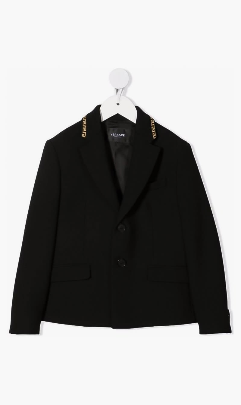 

Versace Black Greca Blazer for Boys | The Deal Outlet