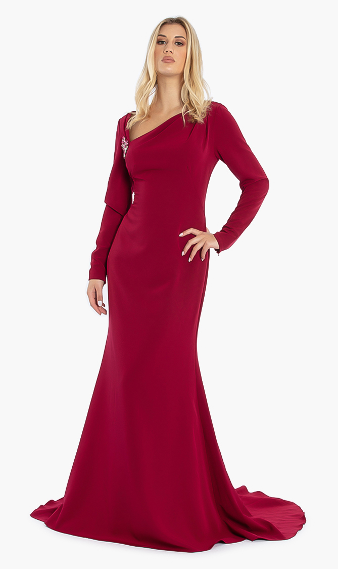 

Terani Couture Crepe Gown