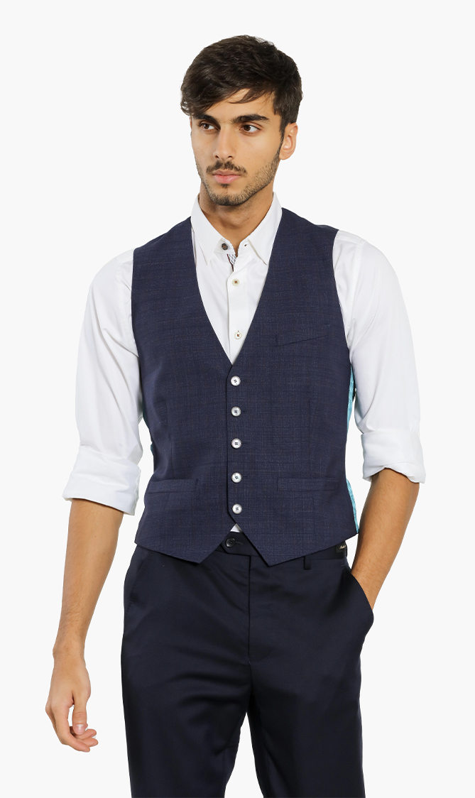 

Modern Fit Debonair Check Waistcoat