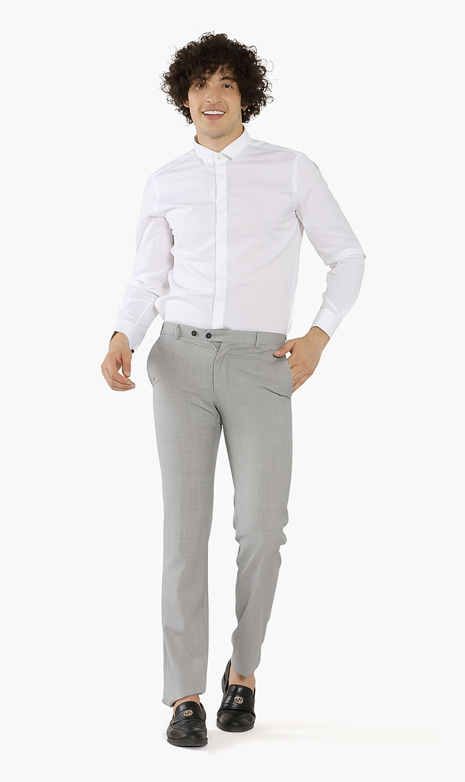

Pal Zileri Plain Regular Fit Trouser