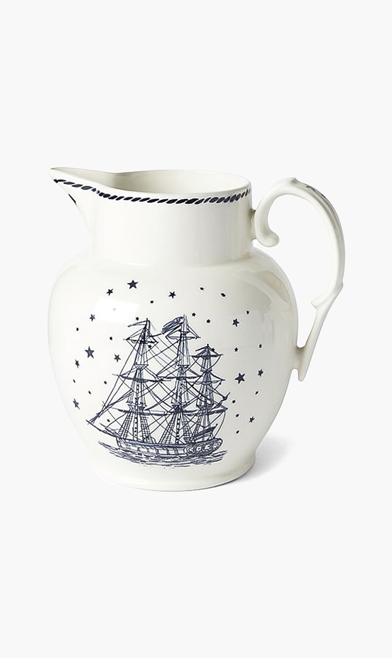 

Ralph Lauren Blue Northern Star Etruscan Pitcher | The Deal Outlet
