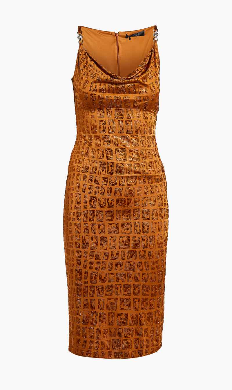 

Versace Brown Cocktail Dress for Women | The Deal Outlet