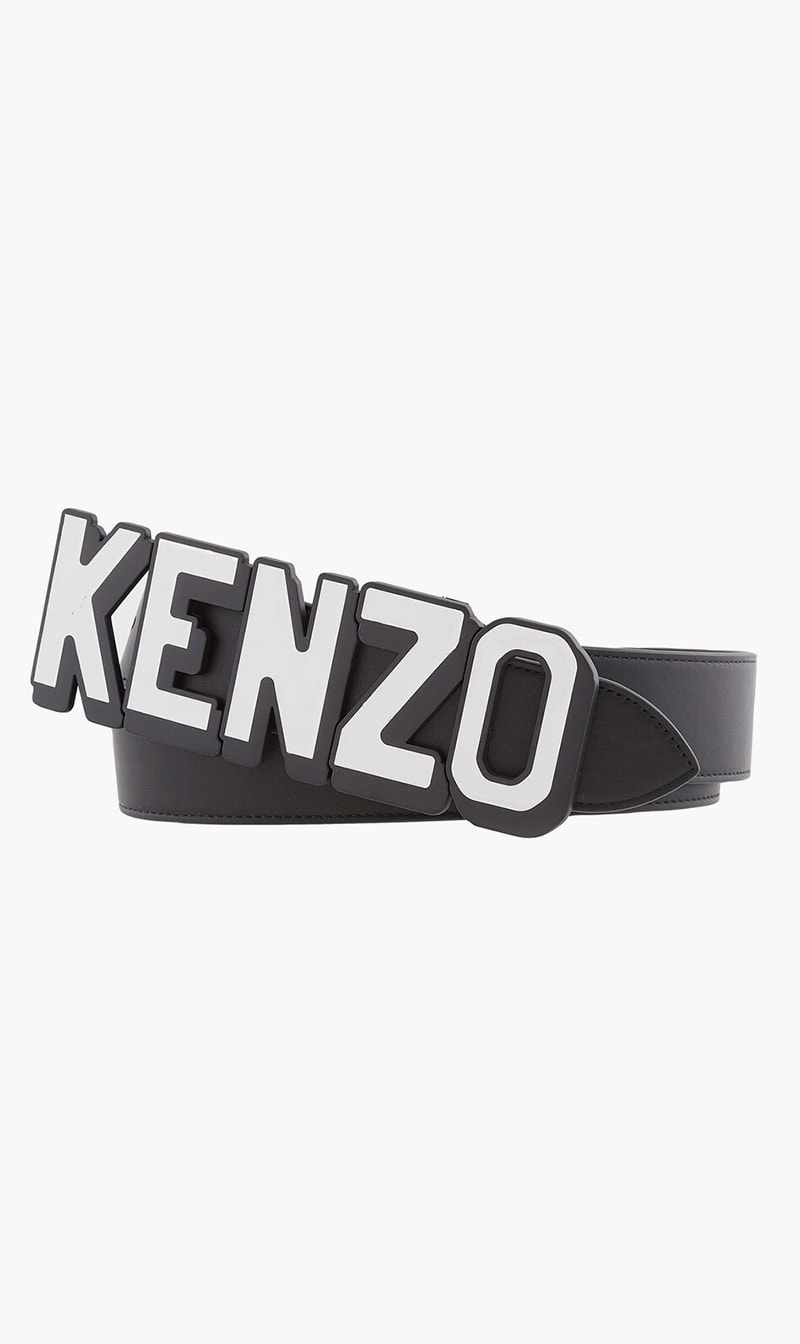 

Kenzo Black Kenzo Buckle Large Reversible Belt for Women | The Deal Outlet