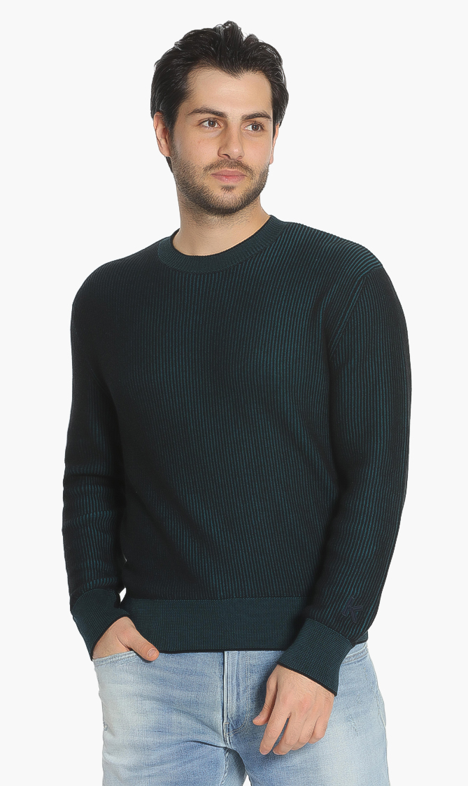 

Kenzo Two-tone Ribbed Sweater