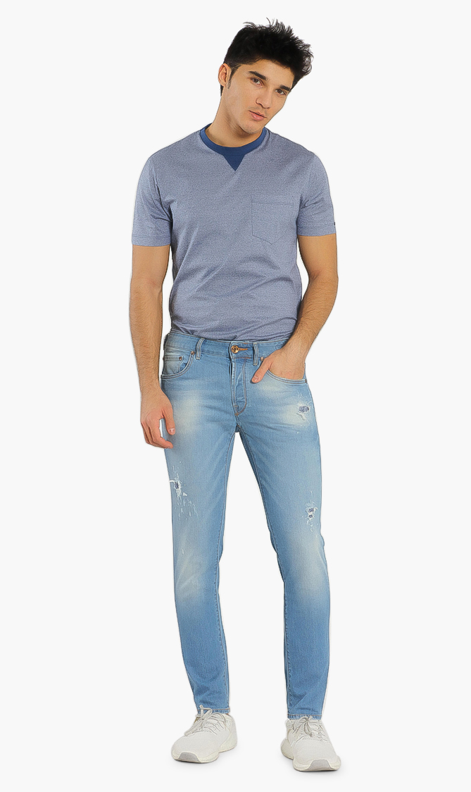 

Jacob Cohen Ripped Tailored Jeans