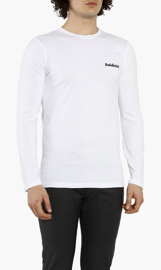 

Embroidered Logo Long Sleeves T-shirt