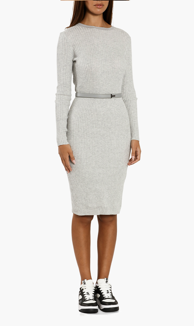 

Jessi Ribbed Knitted Midi Dress