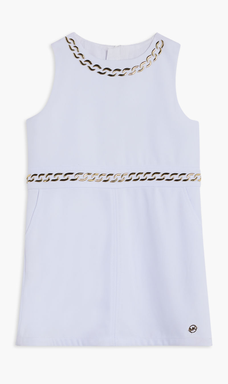 

Michael Kors White Sleeveless Dress for Girls | The Deal Outlet