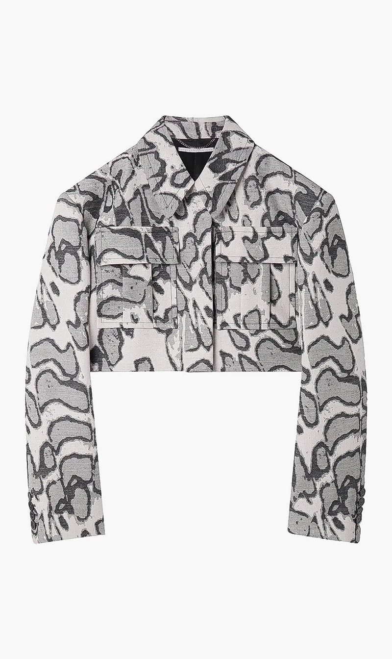 

Stella Mc Cartney White Animal Print Jacket for Women | The Deal Outlet