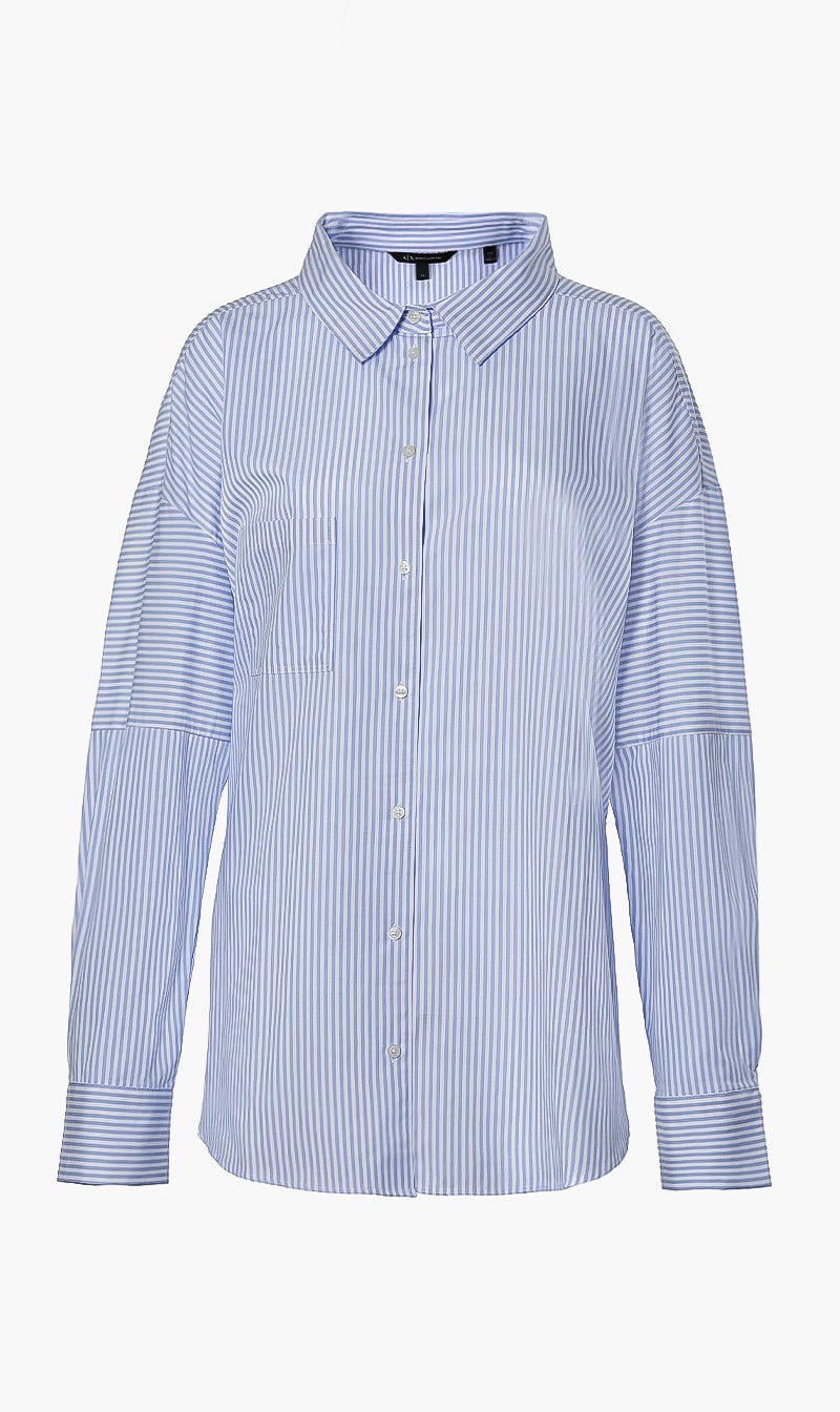 

Plain Stripes Shirt, Blue