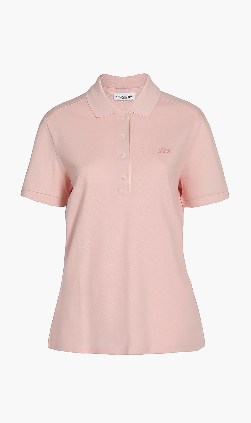 

Slim Fit Stretch Cotton Pique Polo, Pink