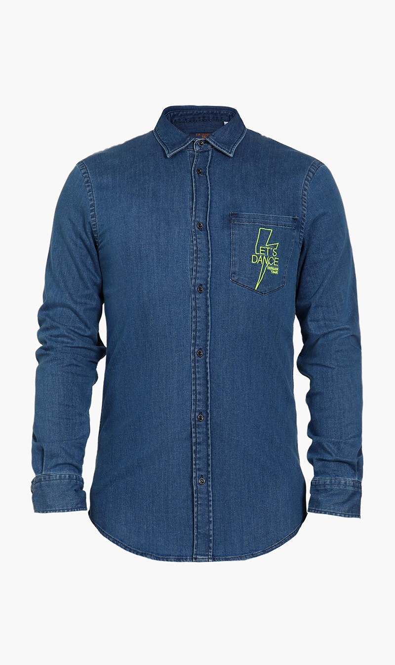

Seasonal Regular Fit Denim Shirt, Blue