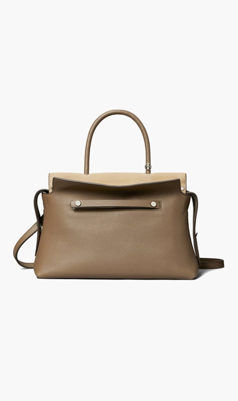 Tory Burch Brown Mercer Textured Handbag for Women