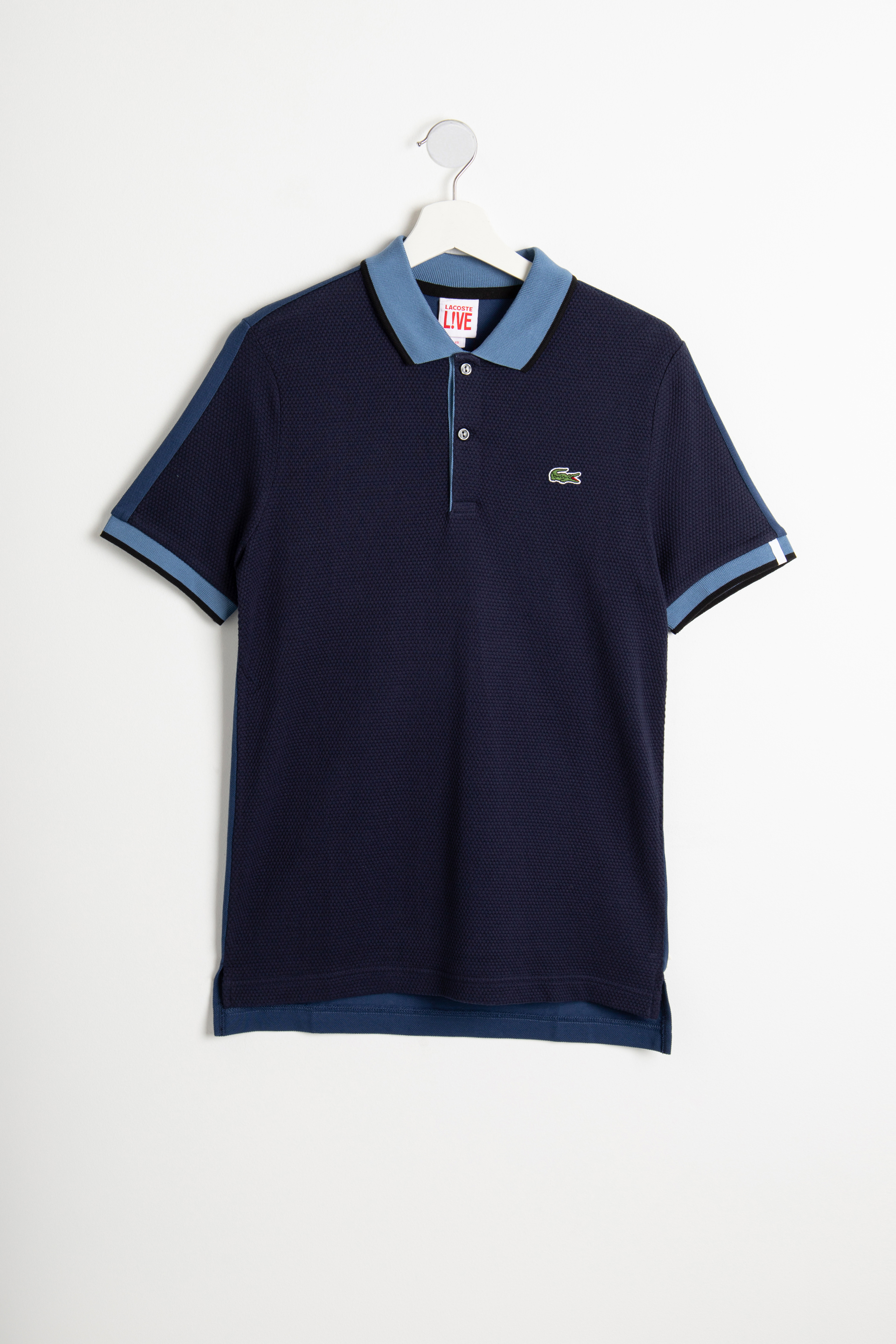 

LACOSTE Slim Fit Colorblock Cotton Knit Polo Shirt