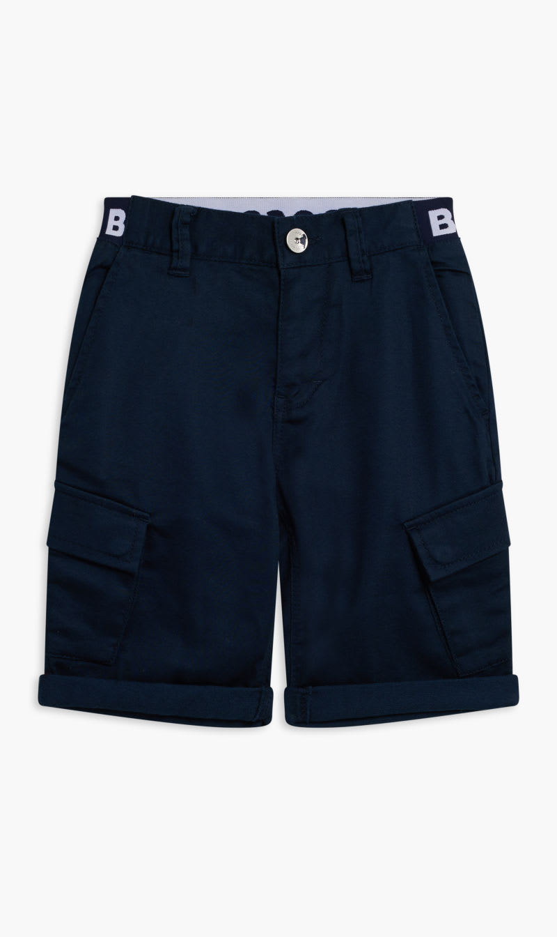 

Hugo Boss Blue Bermuda Shorts for Boys | The Deal Outlet