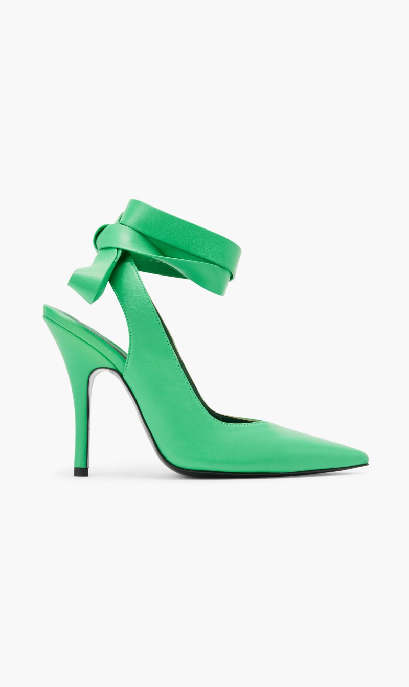 

Attico Green Slingback Venus Ribbon 105mm for Women | The Deal Outlet