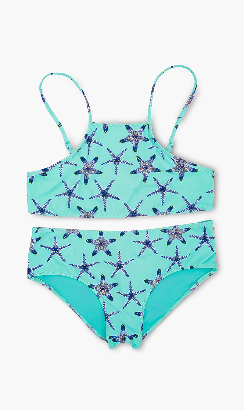 

Starfish Print Swim Set, Blue