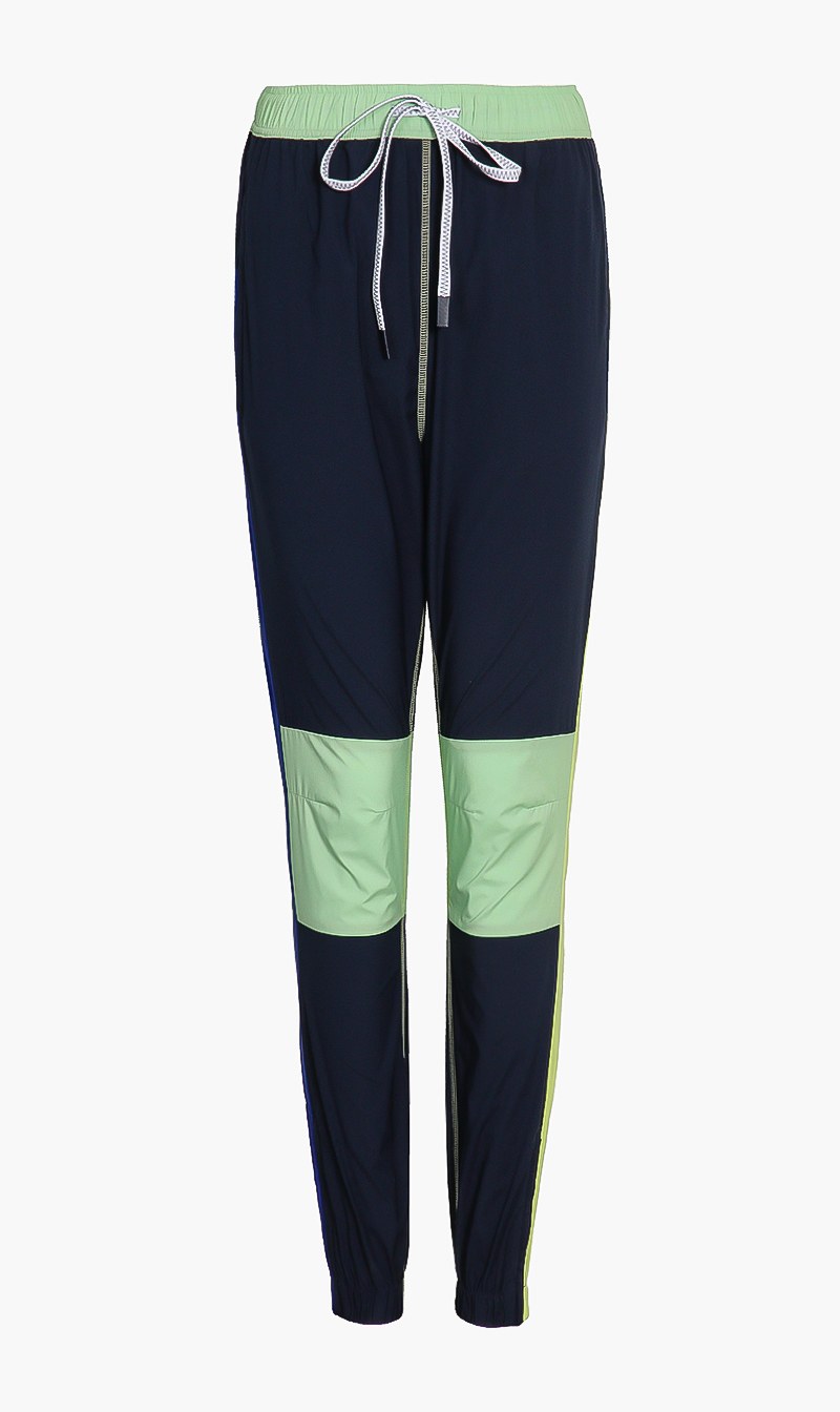 

Lacoste Blue Colorblock Track Pants for Women | The Deal Outlet