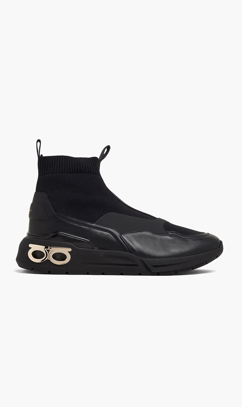 

Salvatore Ferragamo Yellow Gancini Sock Sneakers for Women | The Deal Outlet