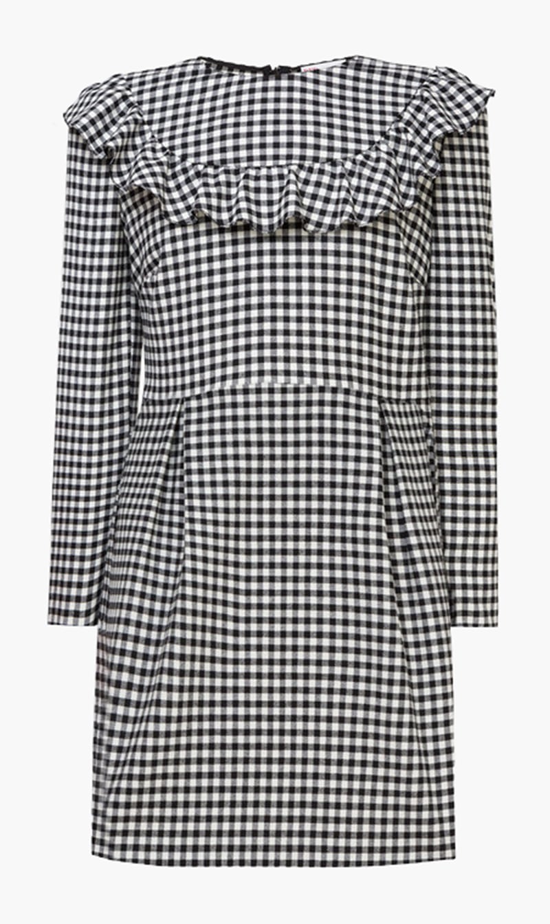 

Ruffled Plaid Dress