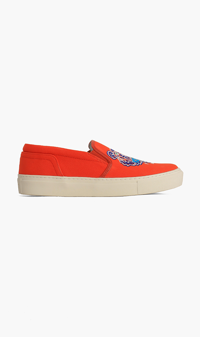 

Kenzo Embroidered Tiger Slip-on Sneakers