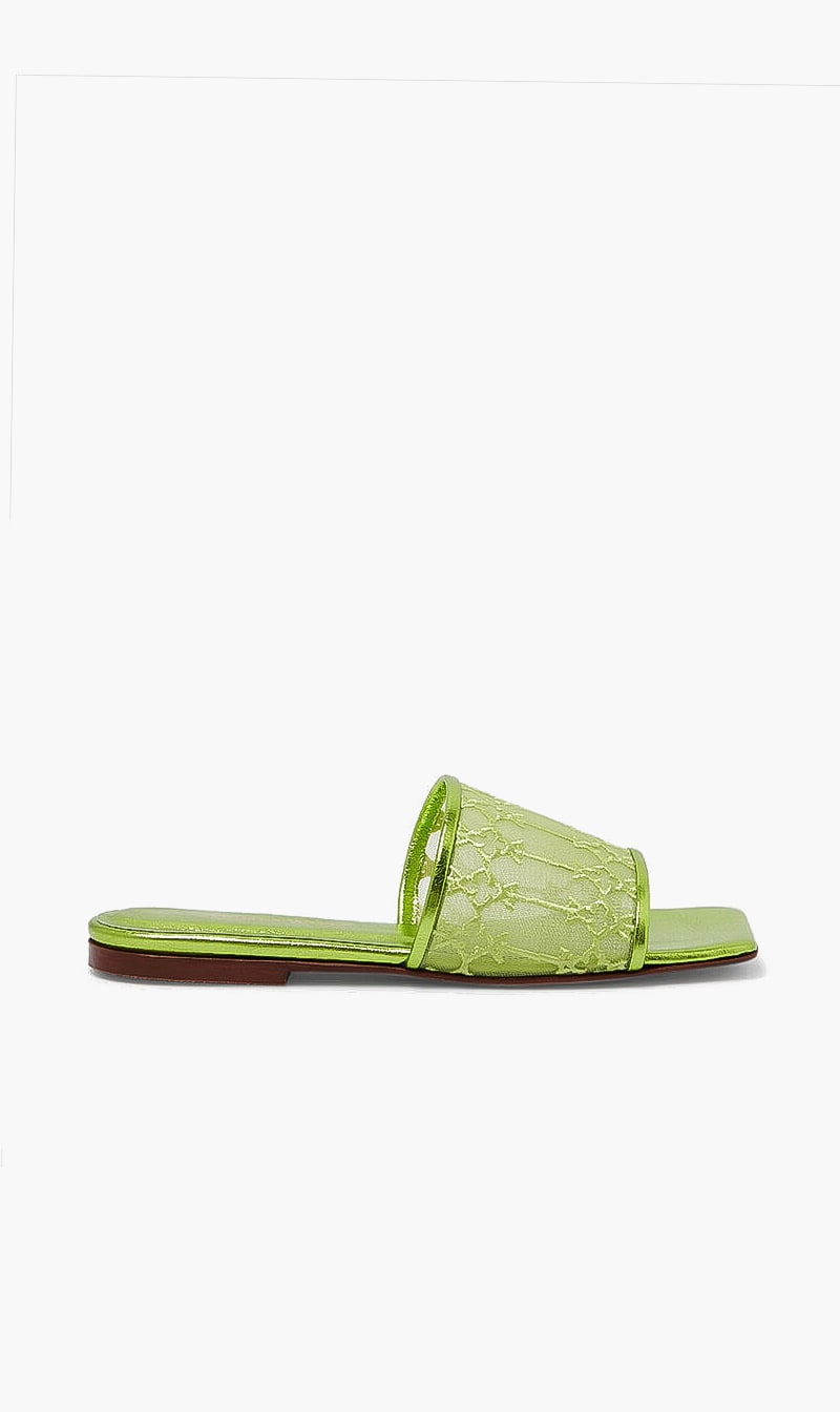 

Sursock Flat Sandals, Green