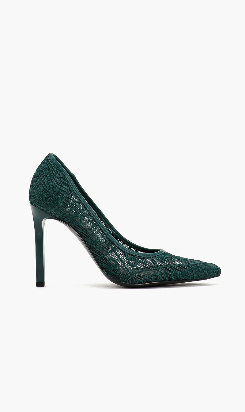 

Guess Green Seannay Mesh Pumps for Women | The Deal Outlet