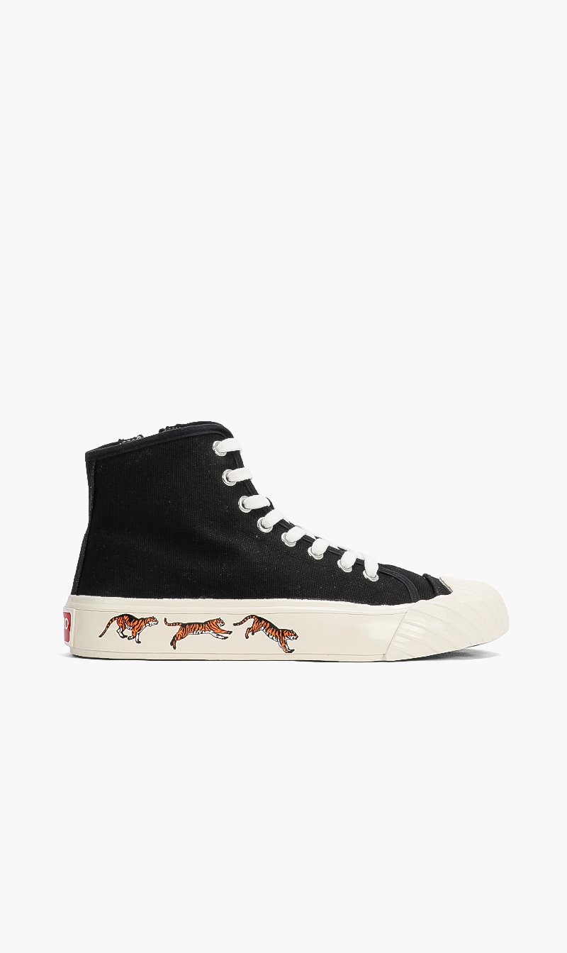 

Kenzo tiger sole high rise sneakers | the deal outlet, Black
