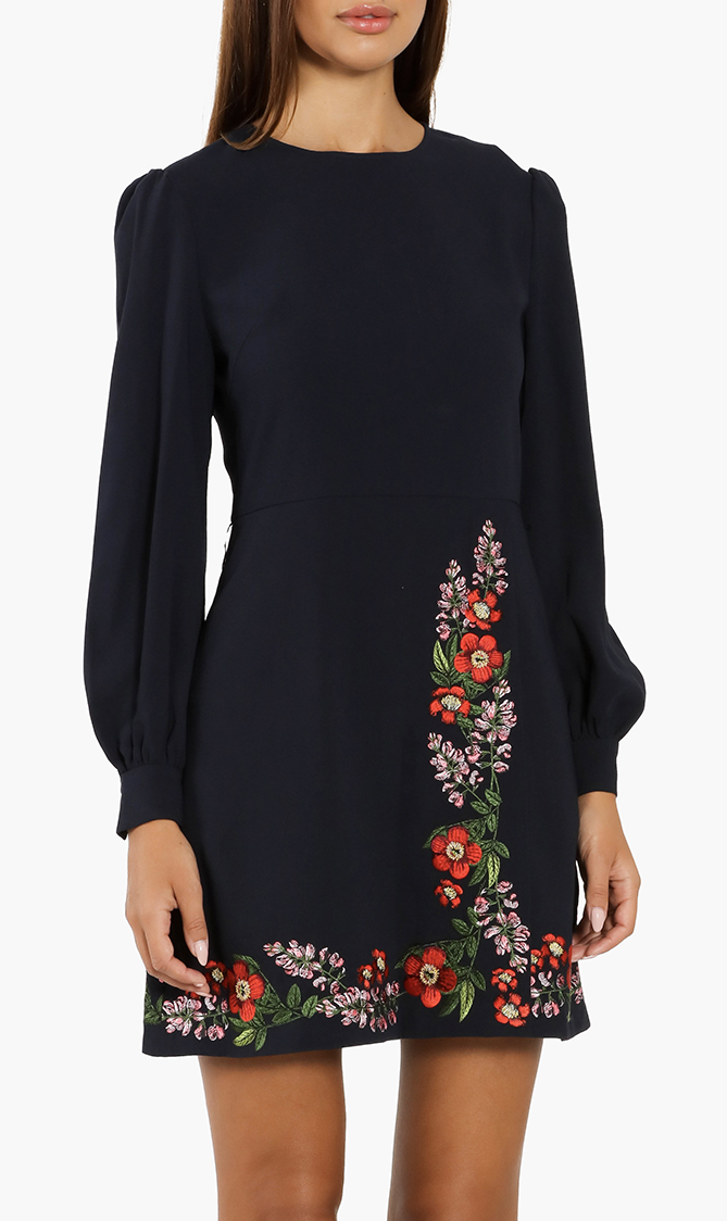 

Ted Baker Sillia Kirstenbosch Embroidered Wrap Dress