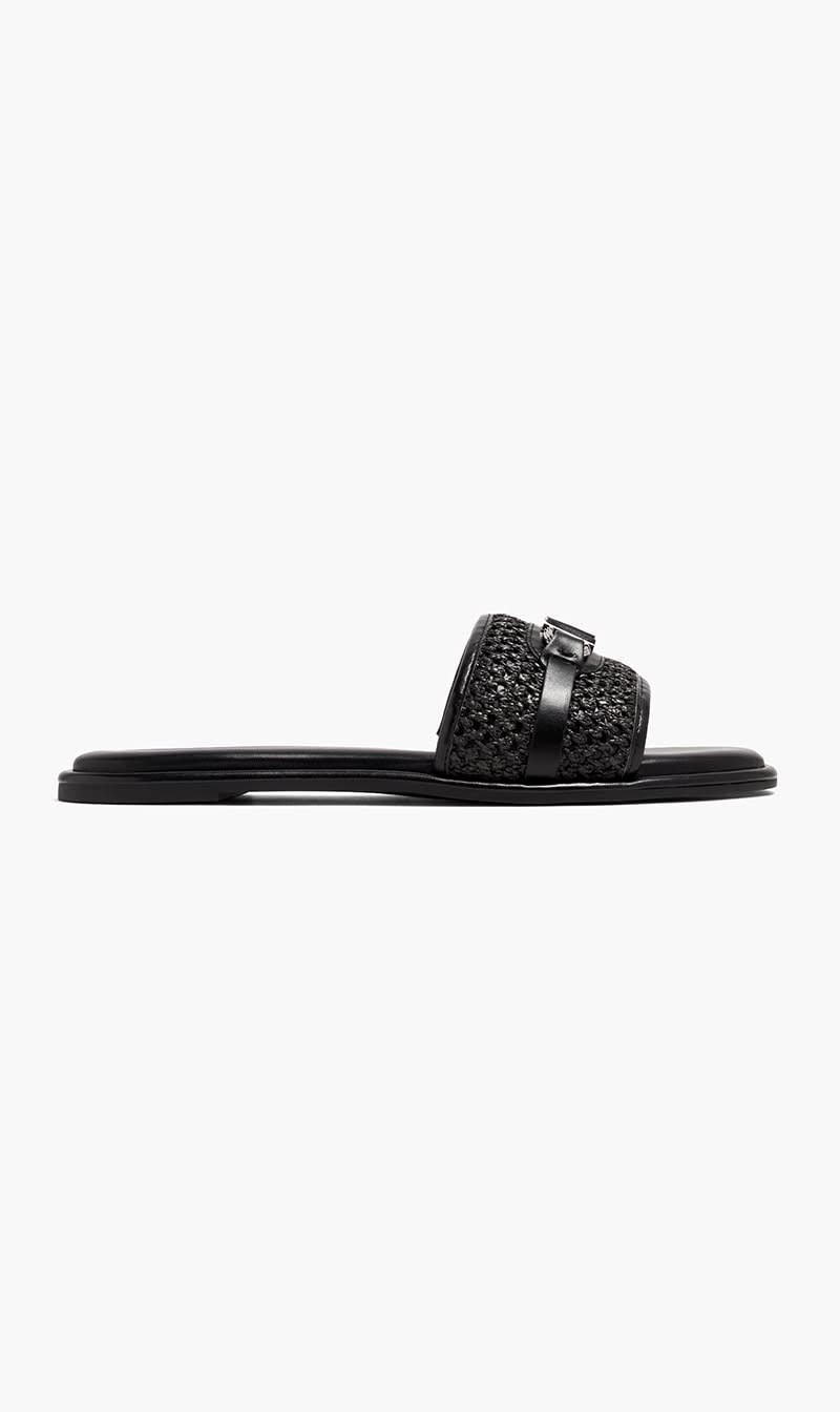 Michael Kors Black Ember Slide Sandals for Women