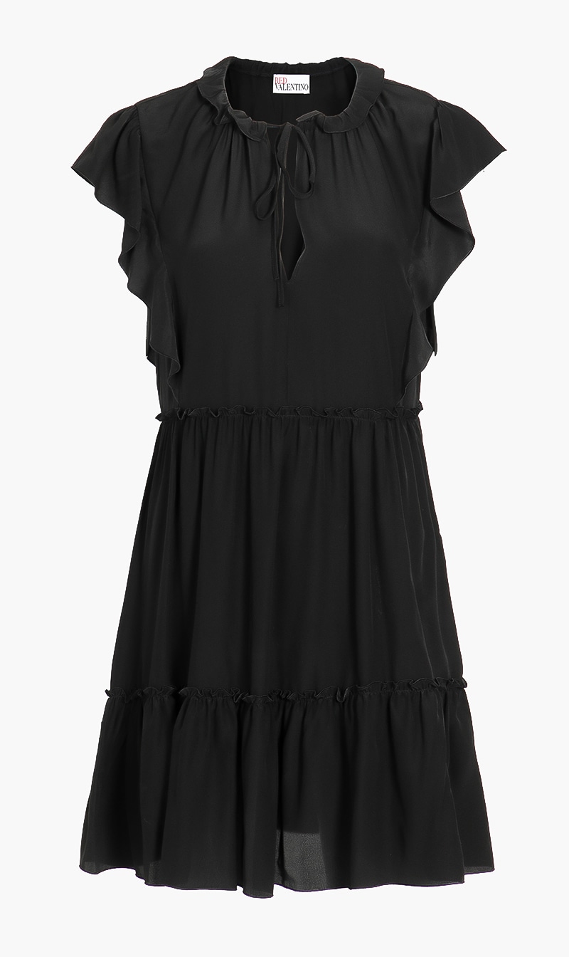 

Red Valentino Ruffle Neck Dress