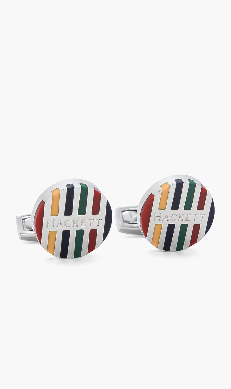 

Button Shaped Cufflinks, Silver