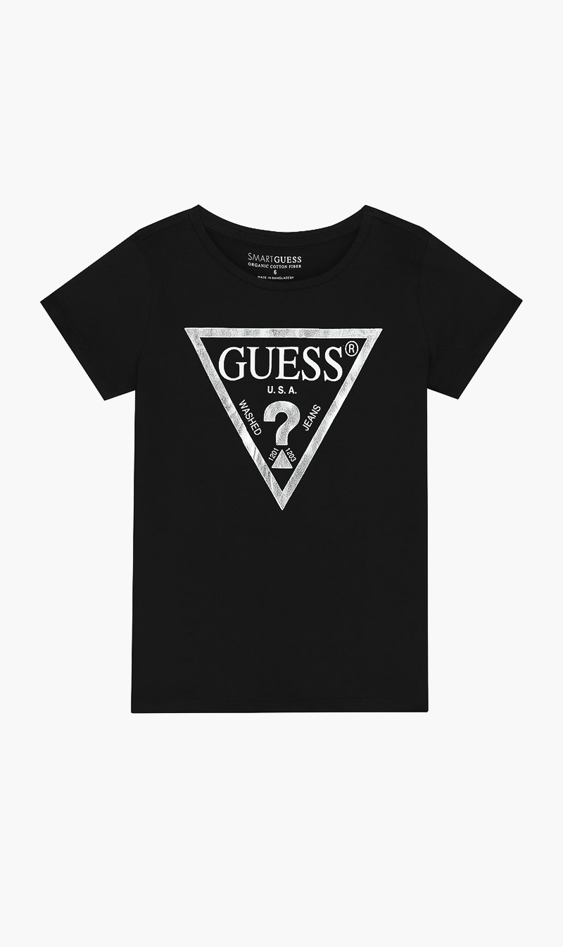 

Crew Neck Logo Tshirt, Black
