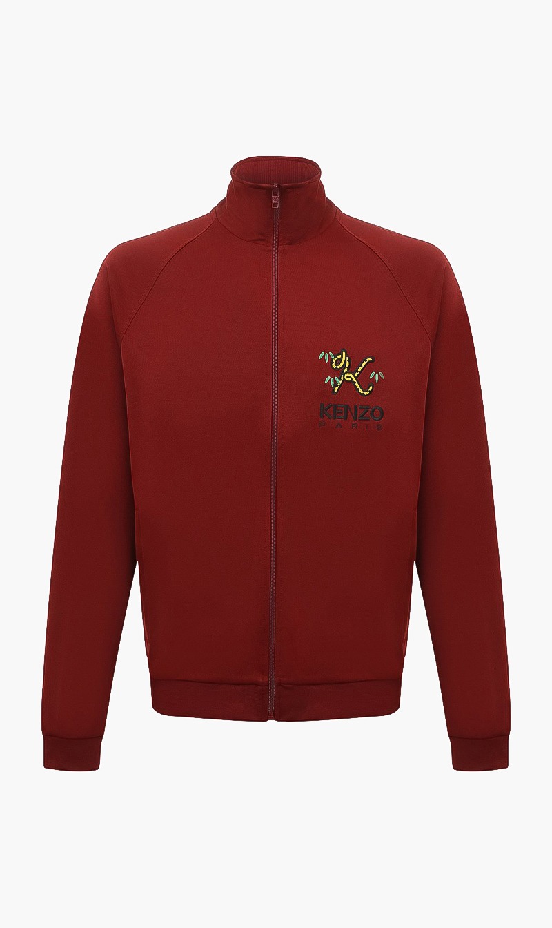 

Crest Logo Regular Zip Jacket, Red