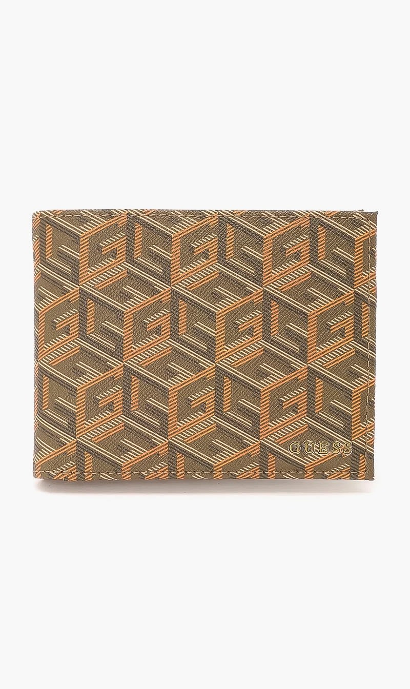 

Guess Brown Ederlo Bifold Wallet for Men | The Deal Outlet