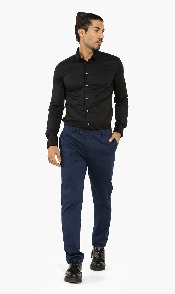 

Plain Chino Pants, Blue